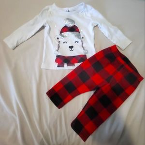 12m Christmas 2 piece outfit